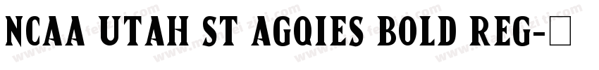 NCAA Utah St Agqies Bold Reg字体转换